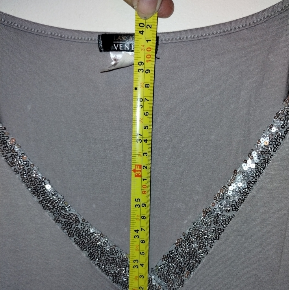 Venus Grey Sparkly Sequin Plus Size Romper - In NEW Condition! - Picture 7 of 14